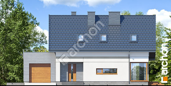 Elewacja frontowa projekt dom w cytryncach p 144caa71b76a9bb6e947d19ebd3f8dd7  264