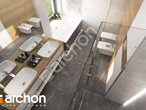 gotowy projekt Dom w alwach 6 (G2) Wizualizacja łazienki (wizualizacja 3 widok 4)