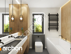 gotowy projekt Dom w mekintoszach 9 (G) Wizualizacja łazienki (wizualizacja 3 widok 2)