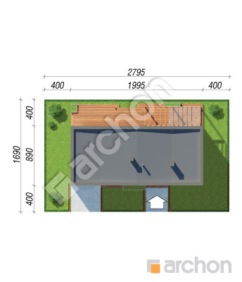 gotowy projekt Dom w plumeriach 3 (G) sytuacja