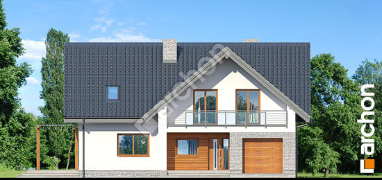 Elewacja frontowa projekt dom w tarninach 5f84ca11821f2ab8e3d9a5e57ba32095  264