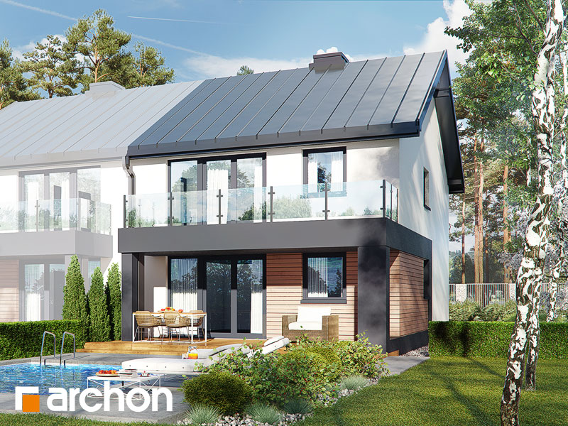 gotowy projekt Dom w bratkach 5 (R2B) widok 2