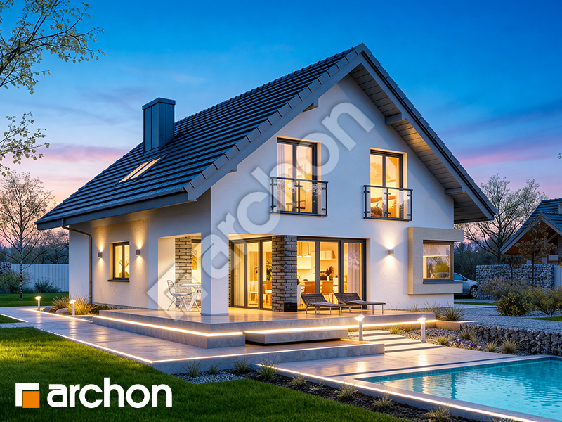 gotowy projekt Dom w zdrojówkach widok 2