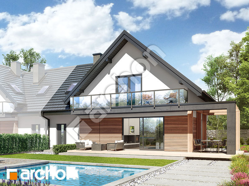 gotowy projekt Dom w faworytkach 2 (B) widok 2