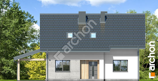 Elewacja frontowa projekt dom w zielistkach 18 5de425256a89fac34adbabc6ab6bdacd  264
