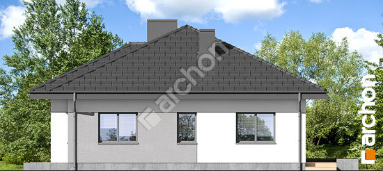 Elewacja boczna projekt dom w modrzykach 2 w 520d061ca6521992c24c6ac2494c53d5  266