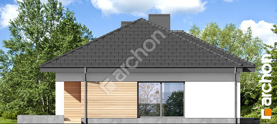 Elewacja boczna projekt dom w modrzykach 2 w 5593cf6d83486e989f881f32575252c6  265