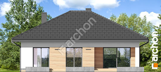 Elewacja ogrodowa projekt dom w modrzykach 2 w 5dcb2f71e1498da71652b7bdb225a365  267