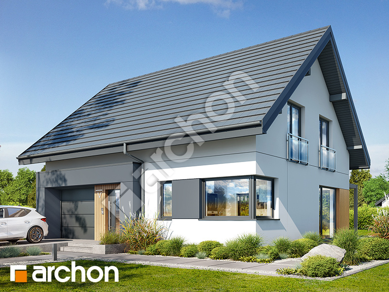 gotowy projekt Dom w aurorach 25 (GE) OZE widok 1