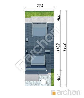 gotowy projekt Dom w klematisach 8 (S) sytuacja