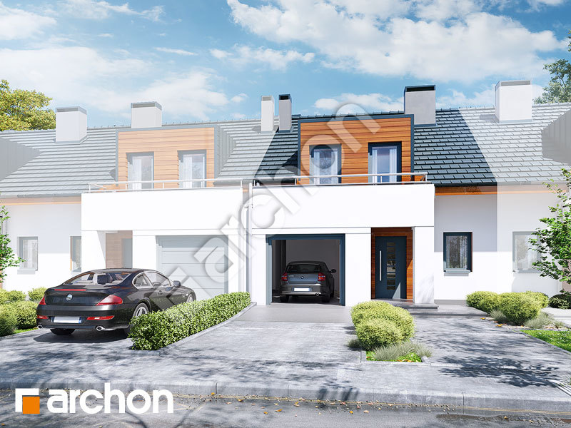 gotowy projekt Dom w klematisach 8 (S) widok 1
