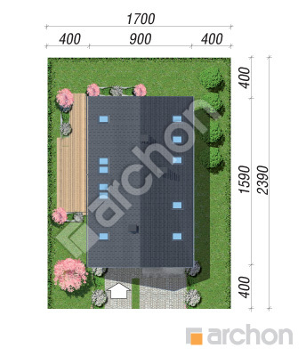gotowy projekt Dom w marzyczkach sytuacja
