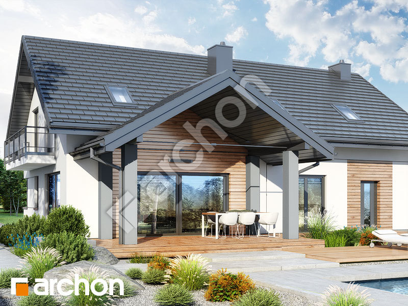 gotowy projekt Dom w aurorach 15 (G2) widok 2
