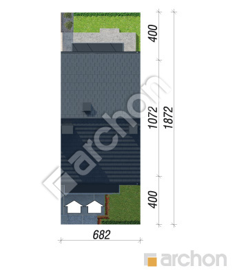 gotowy projekt Dom w bratkach (R2S) sytuacja
