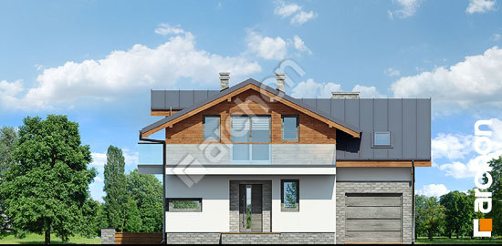 Elewacja frontowa projekt dom w budlejach ver 3 428320688d9ad54647a215afa75bd6fa  264
