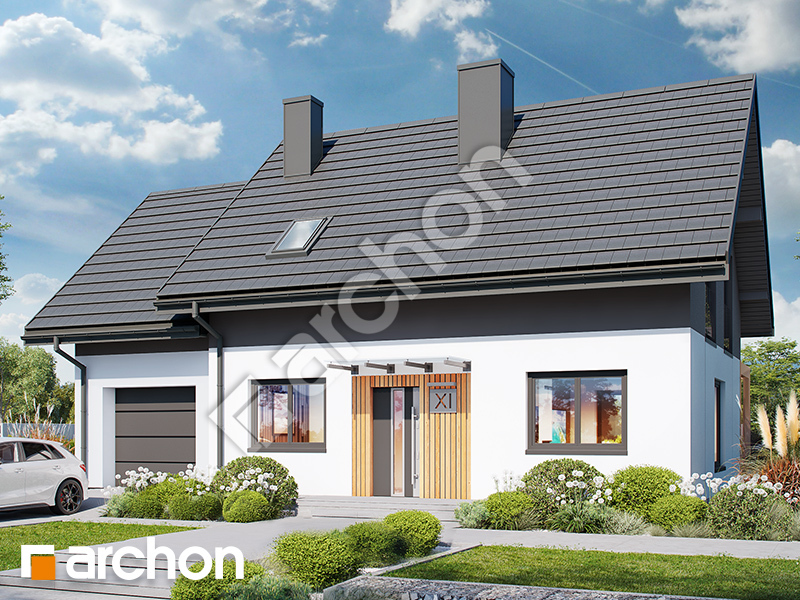 gotowy projekt Dom w zielistkach 23 (GA) 
