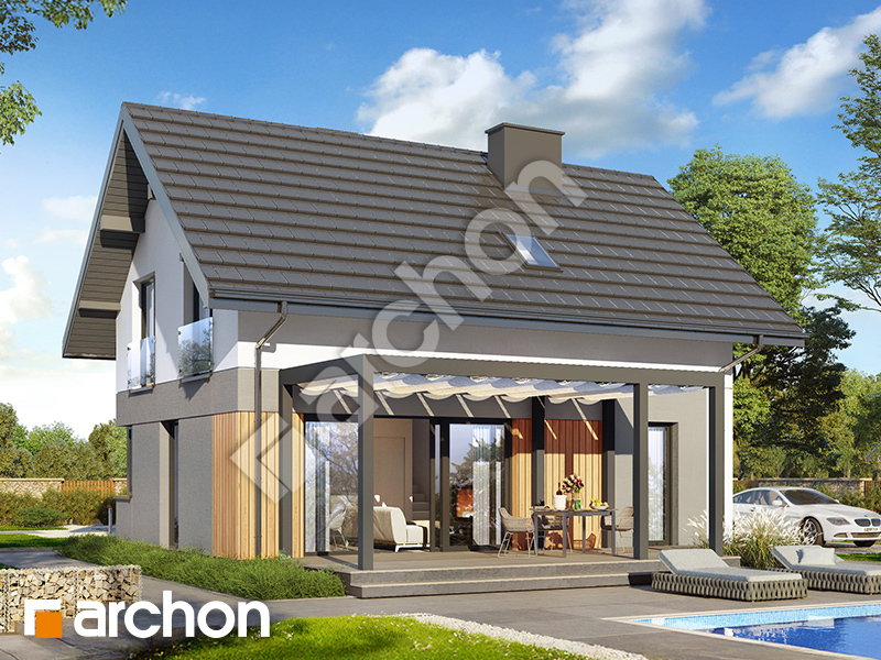 gotowy projekt Dom w manuce widok 2