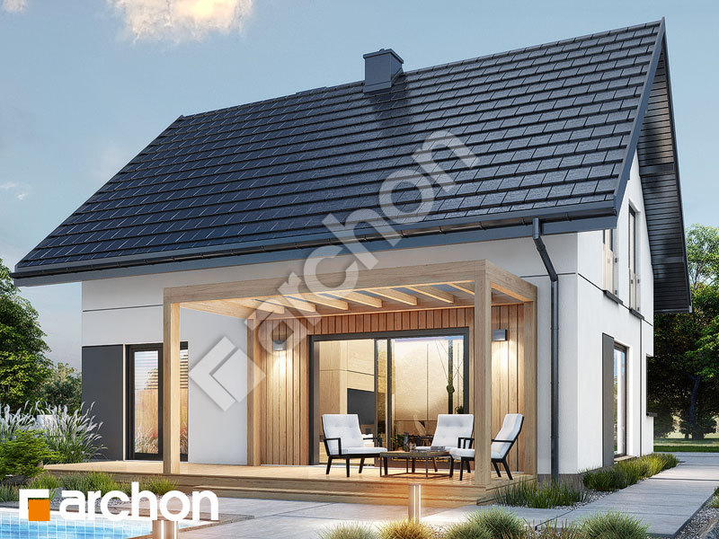 gotowy projekt Dom w kronselkach 3 widok 2