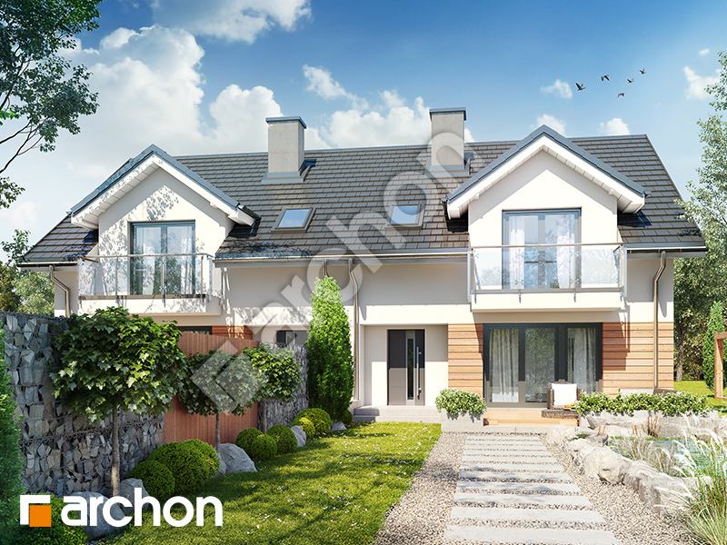 gotowy projekt Dom pod agawami 3 (R2) widok 2