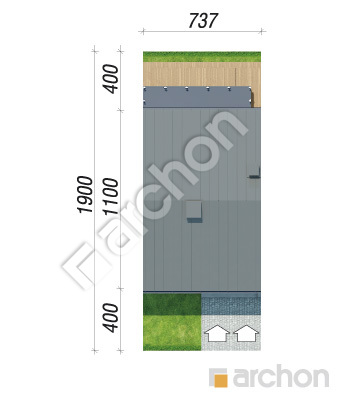 gotowy projekt Dom w bratkach 16 (R2S) sytuacja