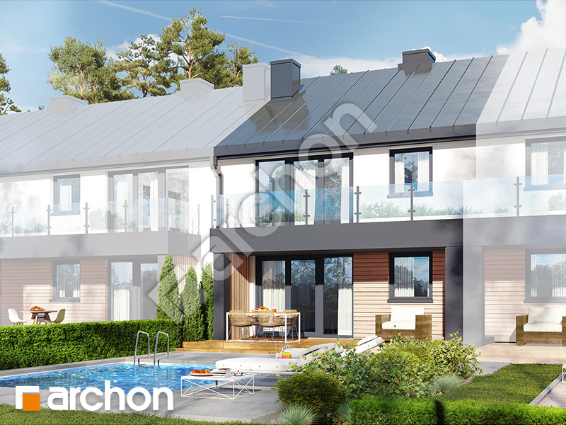 gotowy projekt Dom w bratkach 16 (R2S) widok 2