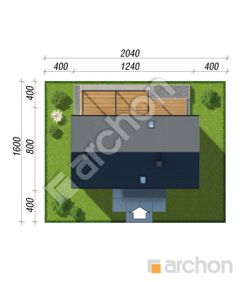 gotowy projekt Dom w karpatiach (E) sytuacja