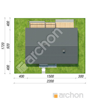 gotowy projekt Dom w kruszczykach 39 (E) sytuacja