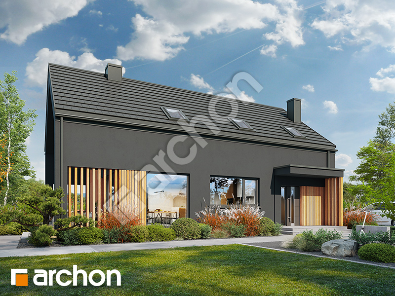 gotowy projekt Dom w trzcinnikach 6 (E) widok 2