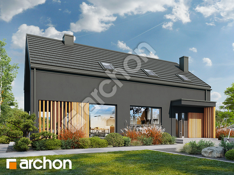 gotowy projekt Dom w trzcinnikach 6 (E) widok 2