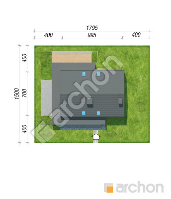 gotowy projekt Dom w lilijkach sytuacja