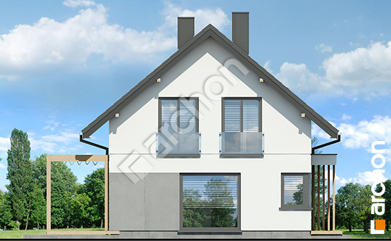 Elewacja boczna projekt dom w kronselkach a 829f727e73689e726d432a3186cfd15f  266