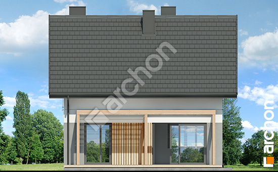 Elewacja ogrodowa projekt dom w kronselkach a b4685f0b6b1cbbd6d7d17bbdd3b8c9b8  267