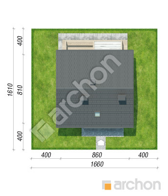 gotowy projekt Dom w kronselkach (A) sytuacja