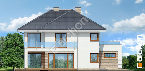 Elewacja boczna projekt willa eliza 4 g2 af55211fed237c1d8a083ae6c1d8a860  266