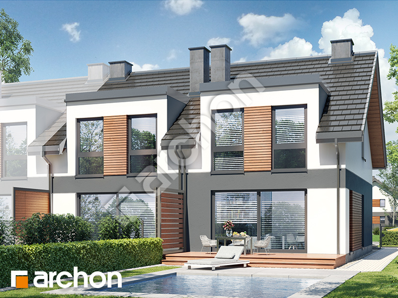 gotowy projekt Dom w riveach 16 (GR2B) widok 2