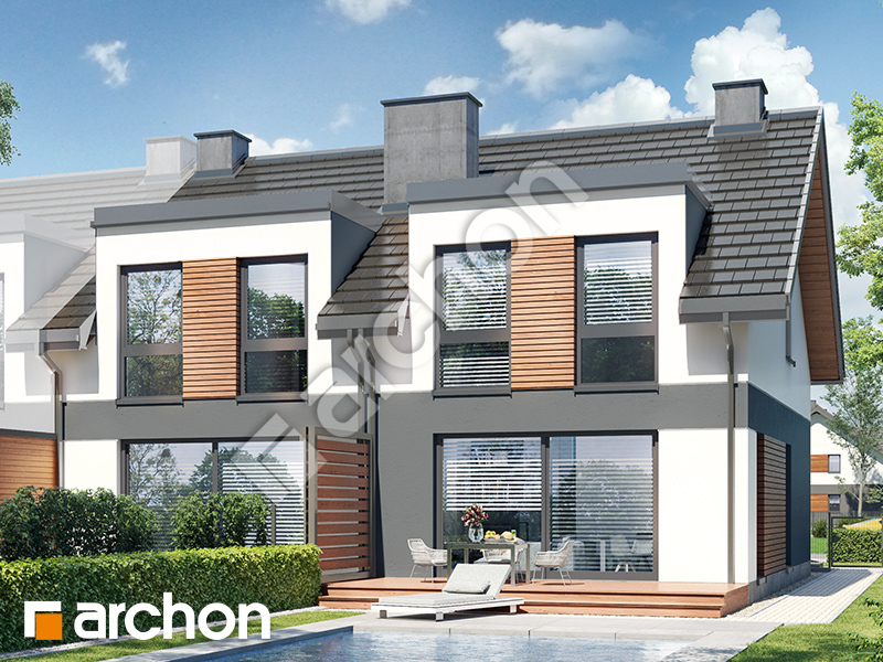 gotowy projekt Dom w riveach 16 (GR2B) widok 2