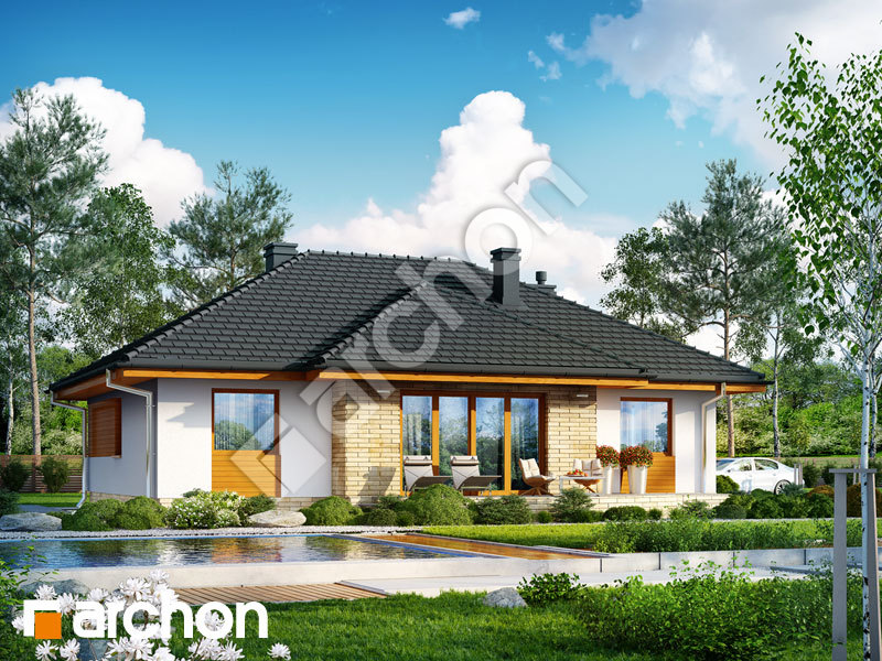 gotowy projekt Dom w akebiach (W) widok 2