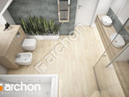 gotowy projekt Dom w hortensjach 2 (G2) Wizualizacja łazienki (wizualizacja 3 widok 4)