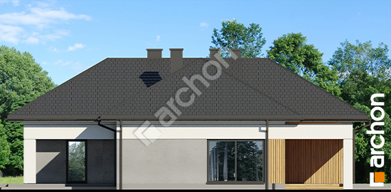 Elewacja boczna projekt dom w macierzankach 3 g2 9dc8fd4de3fc92ade440a15fe93337b0  266
