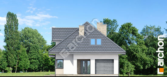 Elewacja frontowa projekt dom w krasnokwiatach a2401e8ef436b85a33d586327d990f56  264