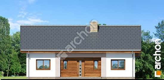 Elewacja frontowa projekt dom w kostrzewach 017a45a869946b5c3f45523412e23798  264