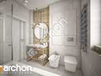 gotowy projekt Dom w kostrzewach Wizualizacja łazienki (wizualizacja 3 widok 2)