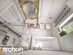 gotowy projekt Dom w kostrzewach Wizualizacja łazienki (wizualizacja 3 widok 4)