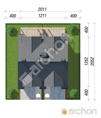 gotowy projekt Dom w riveach 5 (GR2) sytuacja