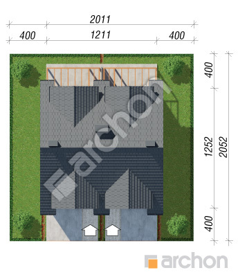 gotowy projekt Dom w riveach 5 (GR2) sytuacja