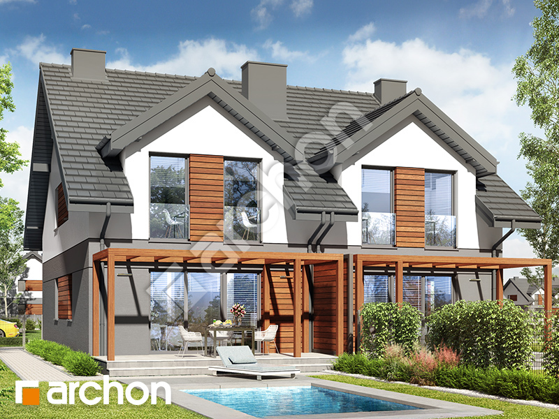 gotowy projekt Dom w riveach 5 (GR2) widok 2