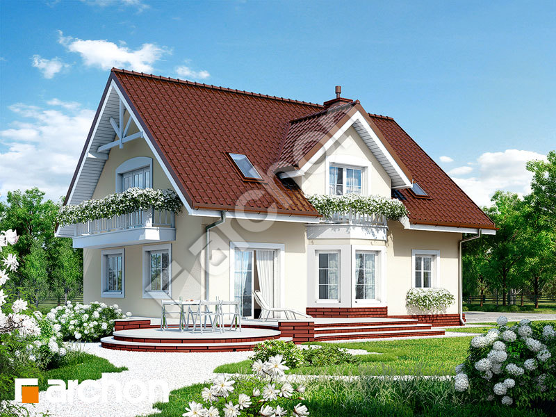 gotowy projekt Dom w świetliku (G2) widok 1
