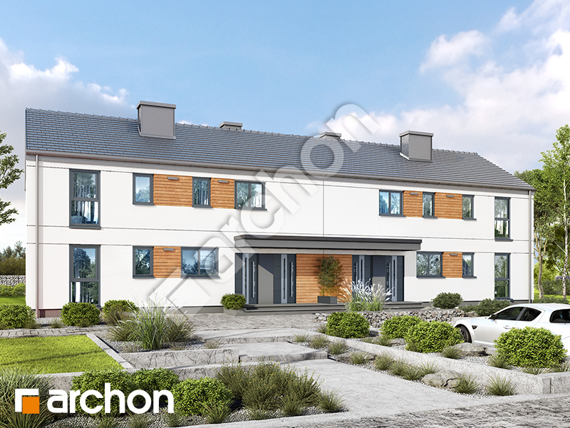 gotowy projekt Dom w halezjach 2 (R2B) widok 1