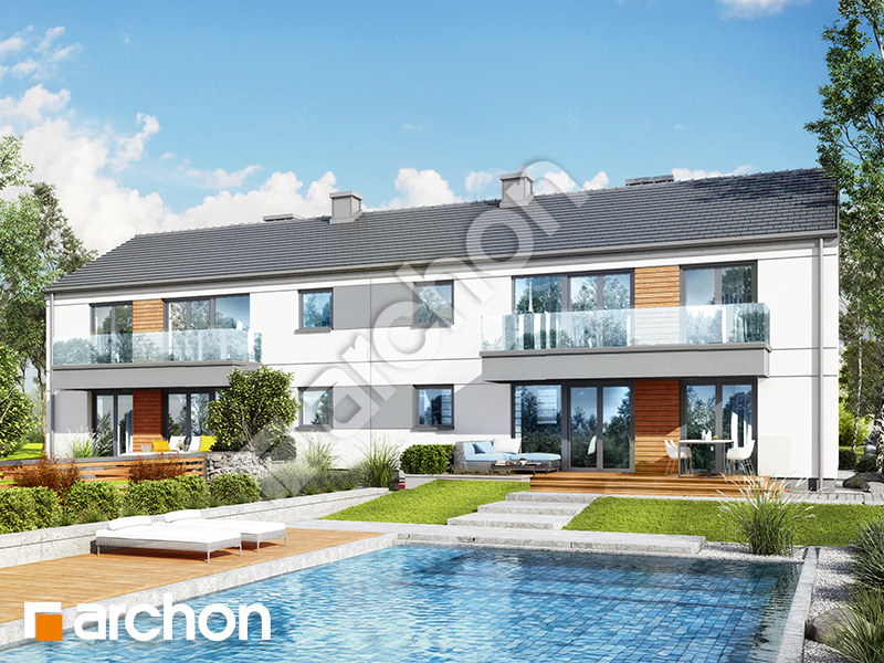 gotowy projekt Dom w halezjach 2 (R2B) widok 2