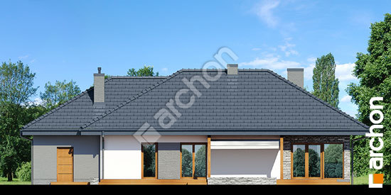 Elewacja ogrodowa projekt dom w santolinach 1011006f31e0557aaf72ece65094274c  267